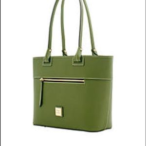 Dooney and Bourke olive Beacon Zip Tote